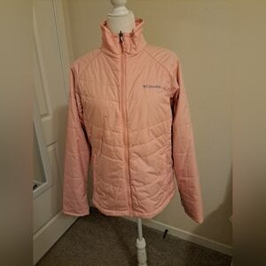 Columbia Jacket Interchange Pink Size XL Minor Tear See Picture